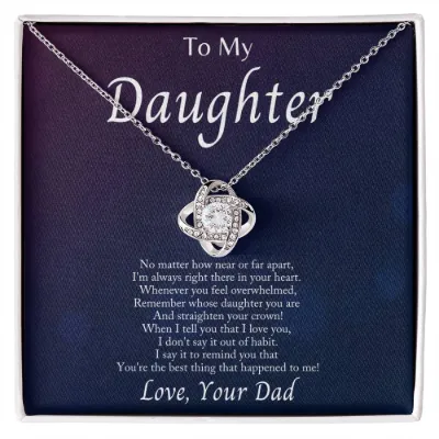 Im Always With You - Love Knot Necklacec