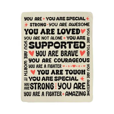 To My Daughter Braver (From Mom) – Sherpa Fleece Blanket