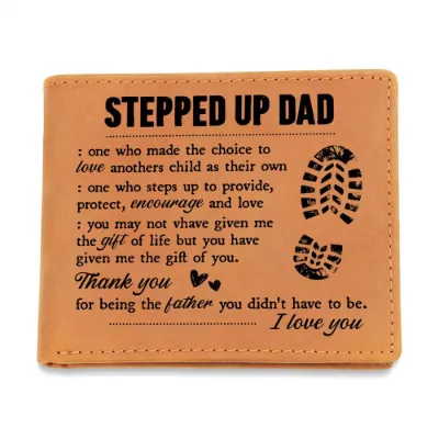 To My Stepdad Gift of Life – Leather Wallet